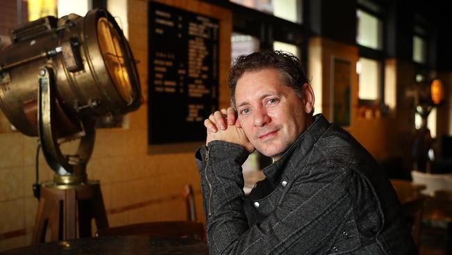 Brook Andrew at Sydney’s Old Clare Hotel after being appointed artistic director of the next Biennale of Sydney. Picture: John Feder