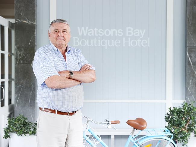 Billionaire Arthur Laundy at Watsons Bay Hotel. Picture: Jane Dempster/The Australian