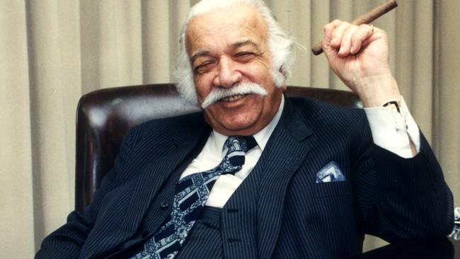 Late SA property tycoon Con Polites was famous for smoking cigars.