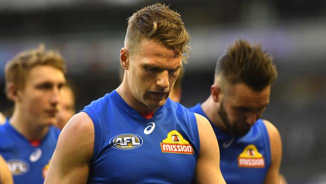 Jake Stringer looks certain to leave the Bulldogs. Picture: AAP