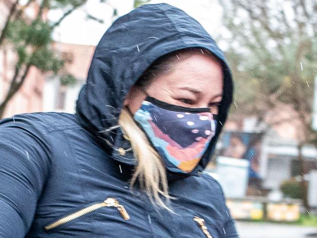 SYDNEY, AUSTRALIA - NewsWire Photos , Aug 24, 2021: Fiona Mhairi Morris leaves the Newtown Local Court in Sydney.  Picture: NCA NewsWire / Flavio Brancaleone