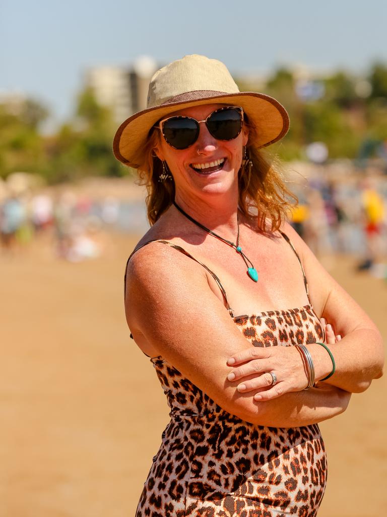 Kerry Gray at the 2019 Beer Can Regatta at Mindel Beach. Pic Glenn Campbell