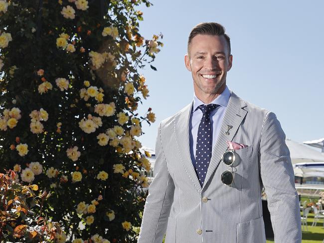 Kris Smith at Lexus Melbourne Cup Day 2021, at Flemington racecourse in Melbourne. Picture: Alex Coppel