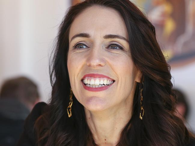 WELLINGTON, NEW ZEALAND - JULY 30: Prime Minister Jacinda Ardern looks on during a visit to Trade School Kitchen on July 30, 2020 in Wellington, New Zealand. Following her visit, Prime Minister Jacinda Ardern announced a $27 million investment towards the rebuild of Naenae Pool as part of government's multi-billion dollar infrastructure package. (Photo by Hagen Hopkins/Getty Images)