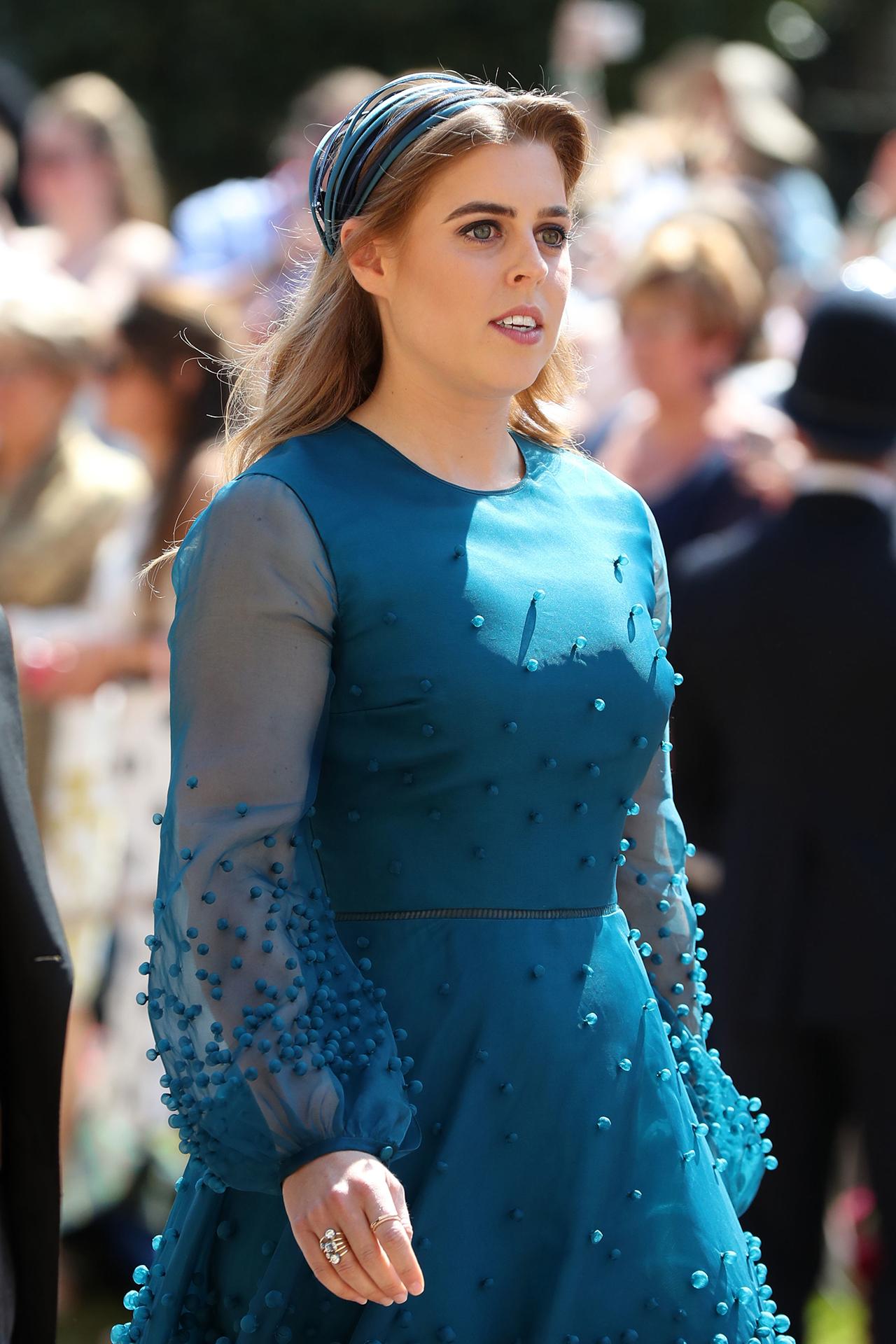 Princess beatrice blue dress sale