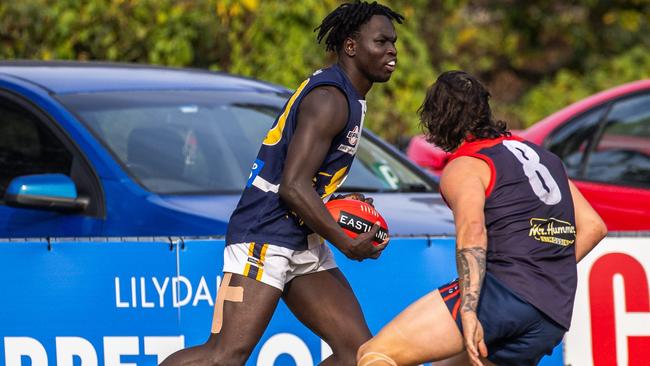 EFNL 2024: Beaconsfield's Jafar Ocaa has returned with great success this season. Picture: Field of View Photography