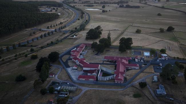 Hot Air Balloon Tasmania during a flight from Deloraine to Hagley, Ashley Youth Detention Centre. PICTURE CHRIS KIDD