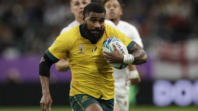 Marika Koroibete scored a wonderful try for the Wallabies. Picture: AP