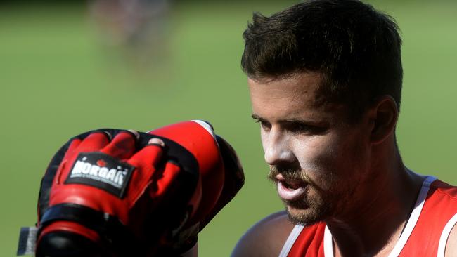 You need Jake Lloyd in your defence to land the heavy SuperCoach blows. Picture: Jeremy Piper.