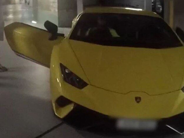 Queensland police seized a bright yellow Lamborghini.