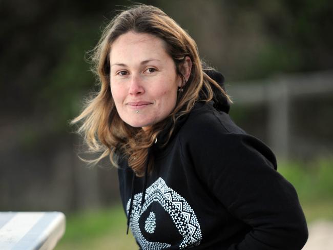 Amanda Borton, who called triple-0 when she realised people were in danger in the water, said the cops who saved them are definitely heroes. Picture: Simon Bullard