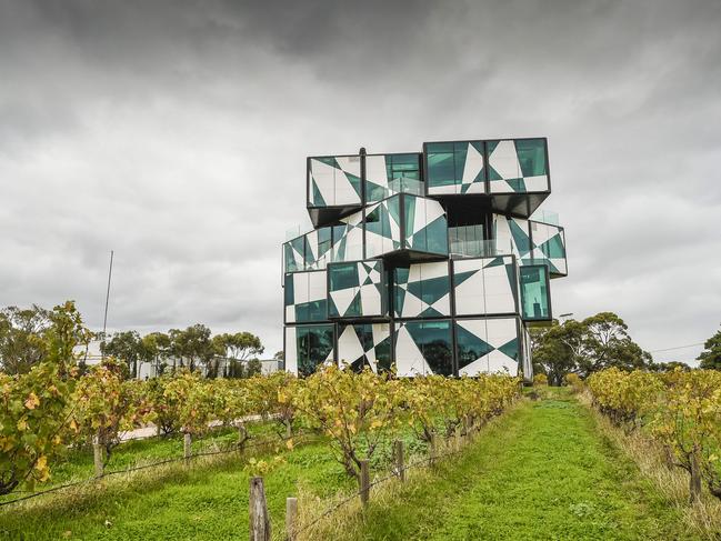 Tourism Australia Campaign.Chester Osborn pictured out front of the well known ÒCubeÓ restaurant and Dali sculptures, he is chief winemaker at d"Arenberg in McLaren Vale. He is taking part in a national Tourism Australia campaign on the weekend to encourage domestic tourism.Wednesday 13 May 2020 Pic Roy Van Der Vegt