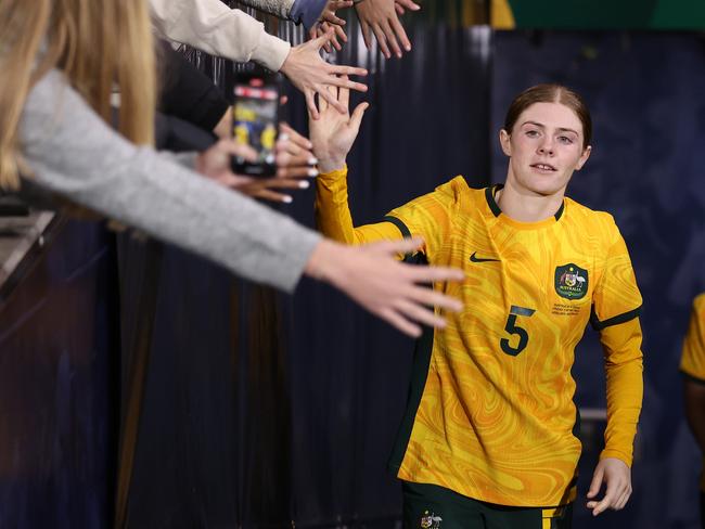 Matildas midfielder Cortnee Vine has been nominated for the AFC women’s player of the year award. Picture: Cameron Spencer/Getty Images