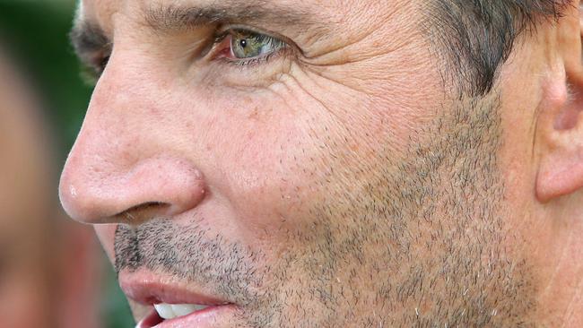 Sea Eagles coach Trent Barrett speaks during a media conference ahead of Saturday's trial game. Picture: Troy Snook
