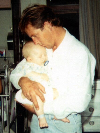 Murder victim Patrick Folbigg with father Craig.