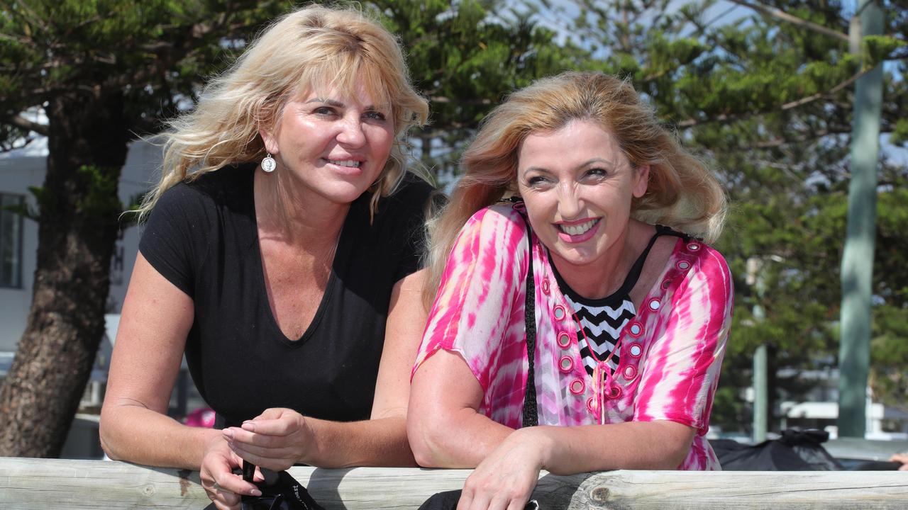 Trish Wilson from Broadbeach with Jenney Oreb from Robina. Picture Glenn Hampson