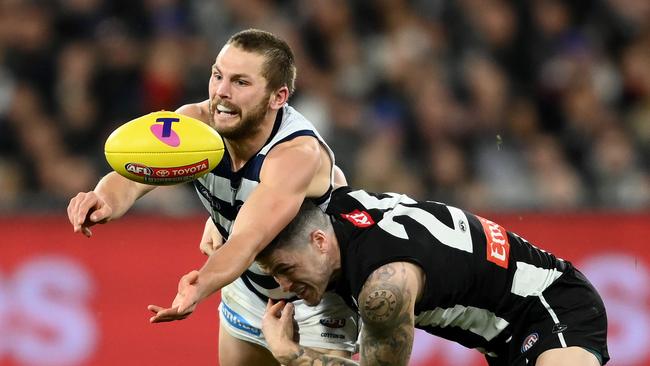 Tom Atkins has been a revelation after moving into the midfield this season. Picture: Quinn Rooney/Getty Images