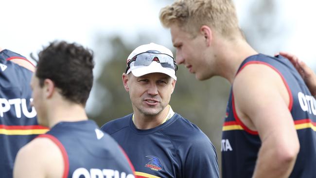 New Coach Matthew Nicks at West Lakes on Thursday. Picture: Sarah Reed