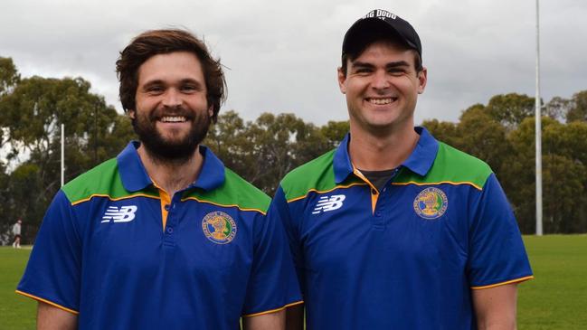 Lewis Johnston (right) was again impressive for the Kookaburras on Saturday. Picture: Golden Grove Football Club