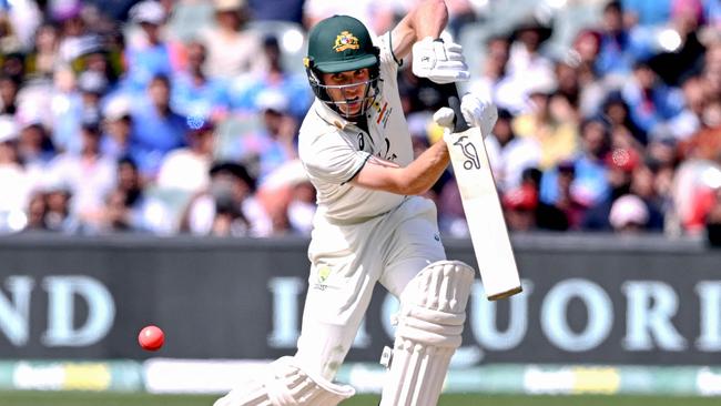 David Warner was impressed with how Nathan McSweeney performed in the first innings in Adelaide. Picture: William West / AFP