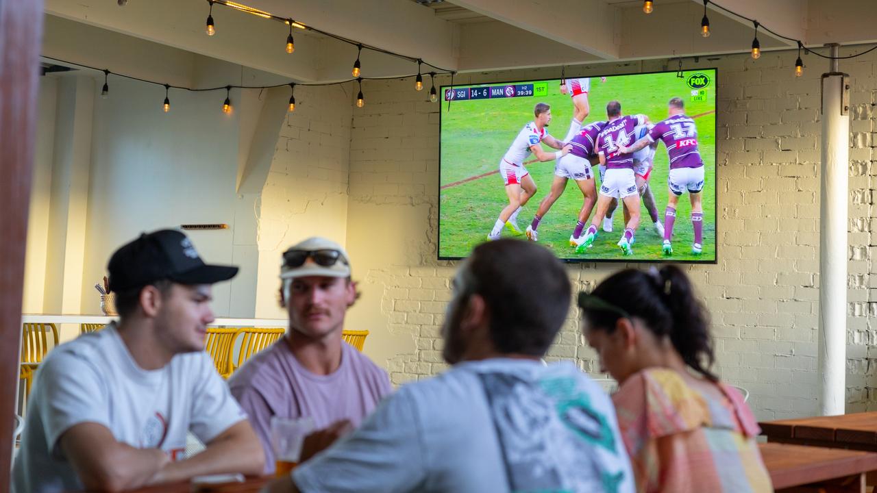 The refreshed sports bar has all new high quality TVs. Picture: Contributed