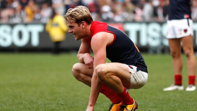 Jack Watts and Melbourne’s season came to a disappointing end. Picture: Getty Images