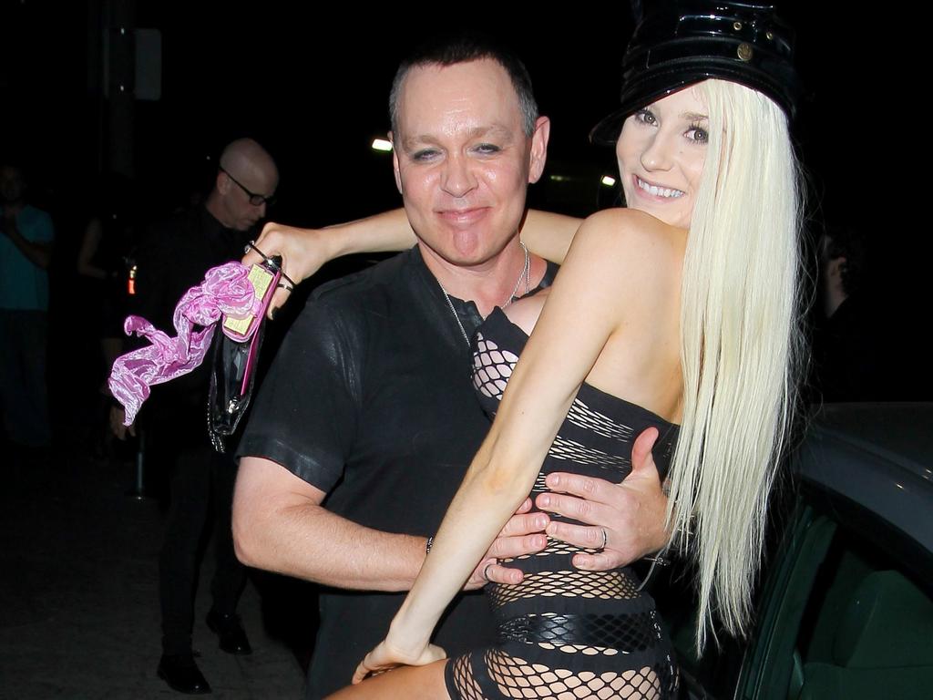 Courtney Stodden and Doug Hutchison in 2013. Picture: BackGrid Australia