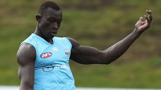 North Melbourne’s Majak Daw. (Photo by Robert Cianflone/Getty Images)
