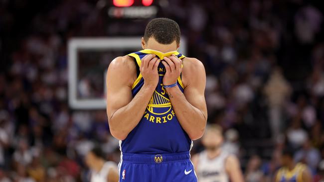 Steph Curry’s Warriors crash out of the play-in tournament. (Photo by Ezra Shaw/Getty Images)