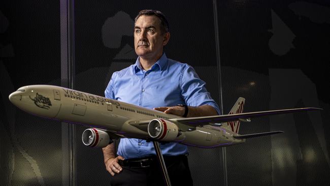 Virgin Australia CEO Paul Scurrah is fighting to save the company he only joined just over a year ago. Picture: Glenn Hunt