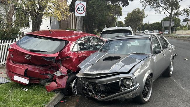 The scene of the crash.