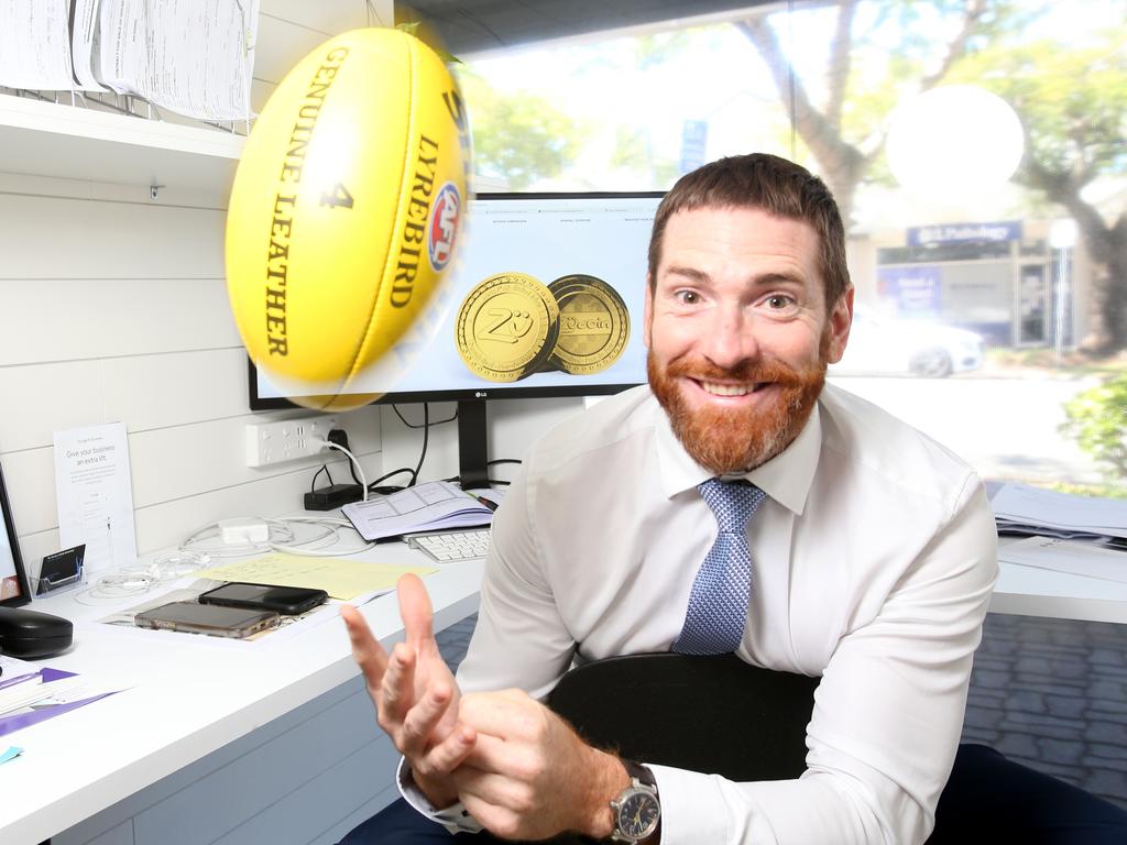 Former AFL player Jason Akermanis is launching his own cryptocurrency. Picture: Steve Pohlner