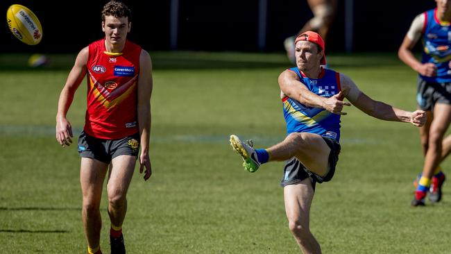 Nick Holman earned more than 10 points for his late goal against Melbourne. Picture: Jerad Williams.