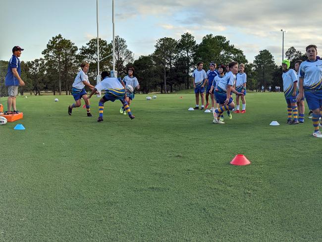 Gold Coast Academy of Sport rugby program. Photo: GCAS