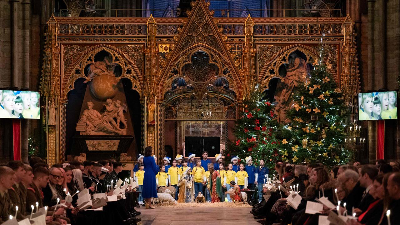 The service will be broadcast on ITV1 on Christmas Eve in the UK. Picture: Kirsty O'Connor / POOL / AFP