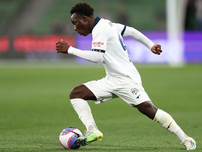 Nestory Irankunda of Adelaide United. Picture: Graham Denholm/Getty Images