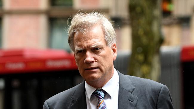 Andrew Bolt arrives at the memorial service for Bill Leak, at Town Hall in Sydney, Friday, March 17, 2017. Leak was an editorial cartoonist and artist at The Australian newspaper, and passed away last week aged 61from a suspected heart attack. (AAP Image/Dan Himbrechts) NO ARCHIVING