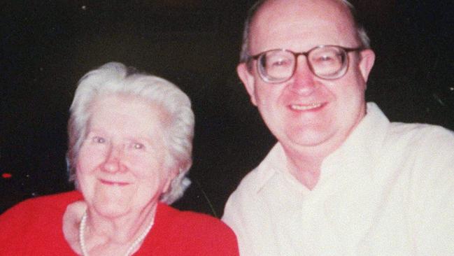 Murder victim Keith Allan, pictured with his mother Mavis.