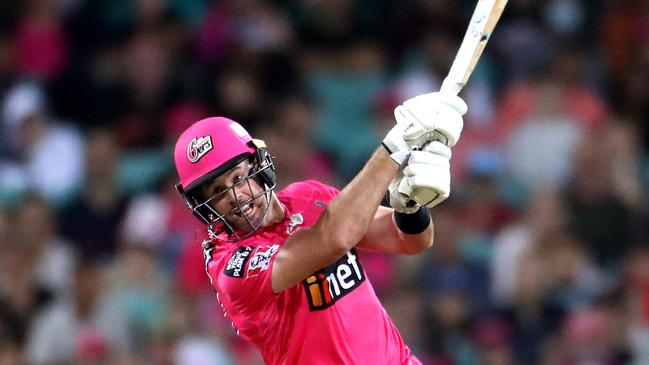 SYDNEY, AUSTRALIA - FEBRUARY 06: Dan Christian of the Sixers bats during the Big Bash League Final match between the Sydney Sixers and the Perth Scorchers at the Sydney Cricket Ground on February 06, 2021 in Sydney, Australia. (Photo by Brendon Thorne/Getty Images)