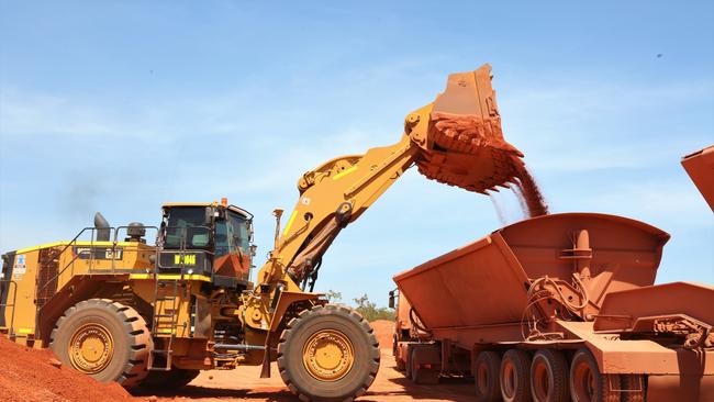 Bauxite mining is the main industry for the town of Weipa. Picture: Peter Carruthers