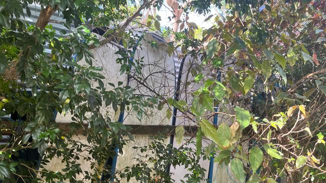 Gina Ingleby says a building at the Arrawarra Beach Holiday Park is hard up against the fence line to an investment property she owns. Picture: Supplied