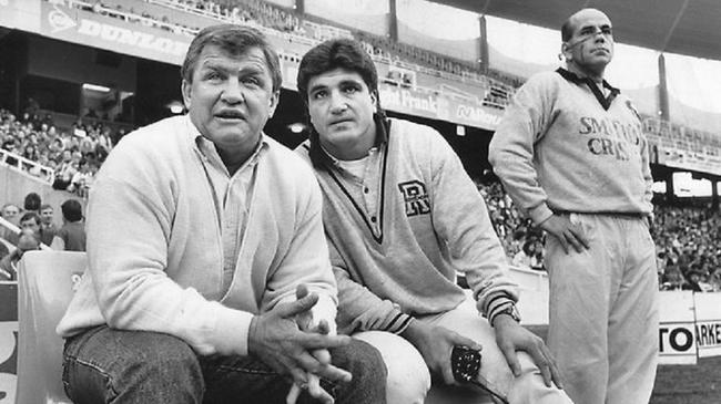 George Piggins and Mario Fenech in their heyday at South Sydney.