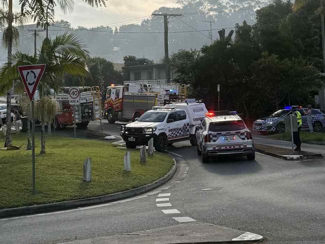 A fire has erupted in Nambour on June 1, 2025. Picture: Sarah Ellen Bunyard