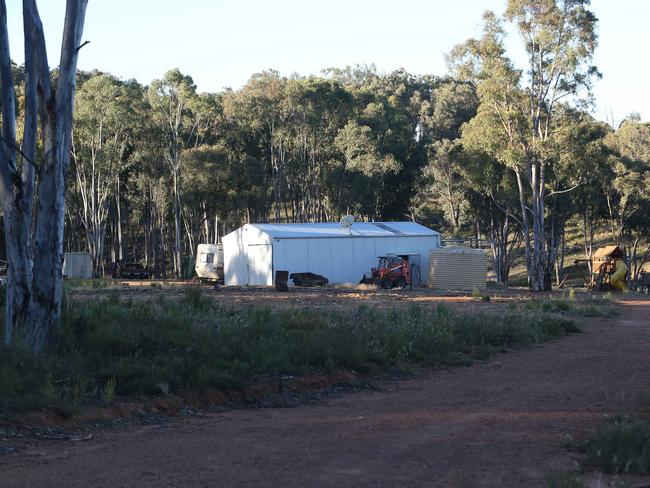 The filthy bush camp in old NSW bushranger territory outside Boorowa where police found the depraved clan.