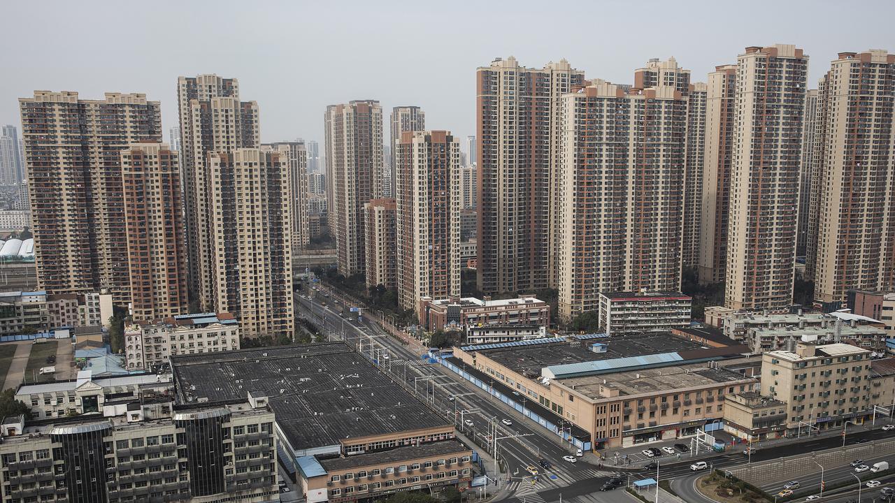 The view of Huanan seafood market in Wuhan, Hubei Province, China. Picture: Getty Images