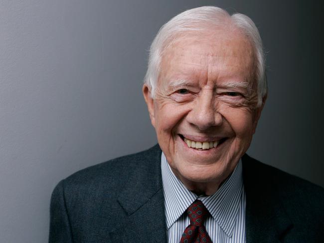 Former President Jimmy Carter poses for a portrait during the Toronto International Film Festival in Toronto, Monday, Sept. 10, 2007. (AP Photo/Carolyn Kaster)