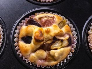 Fig and cream cheese muffins