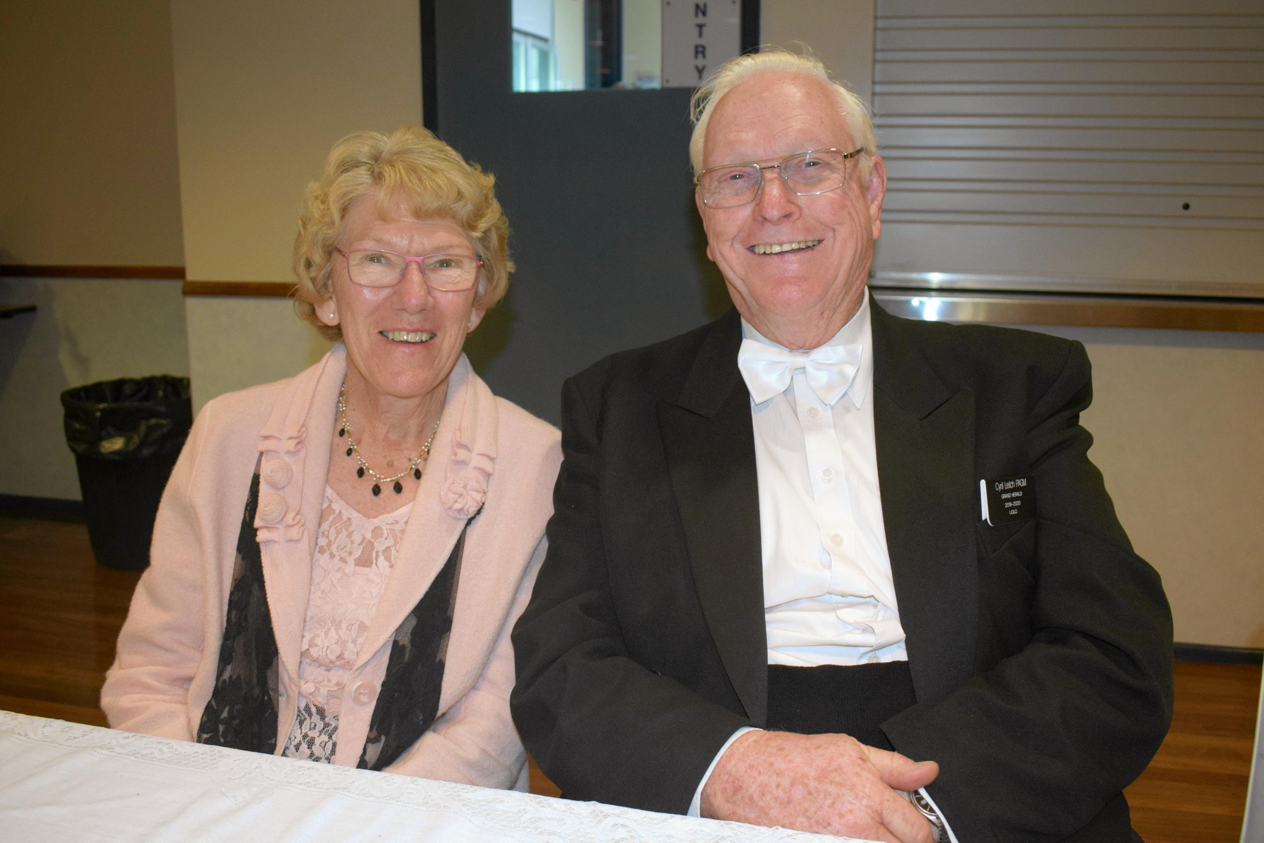 Barbara and Cyril Leitch from Highfields at the Murilla Masonic Lodge 100th Birthday banquet. Picture: Kate McCormack