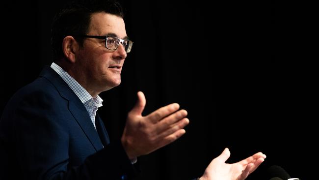 Victorian Premier Daniel Andrews on Thursday. Picture: Getty Images