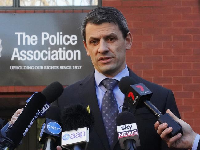 Police Association Secretary Wayne Gatt. Picture: AAP Image/Alex Murray